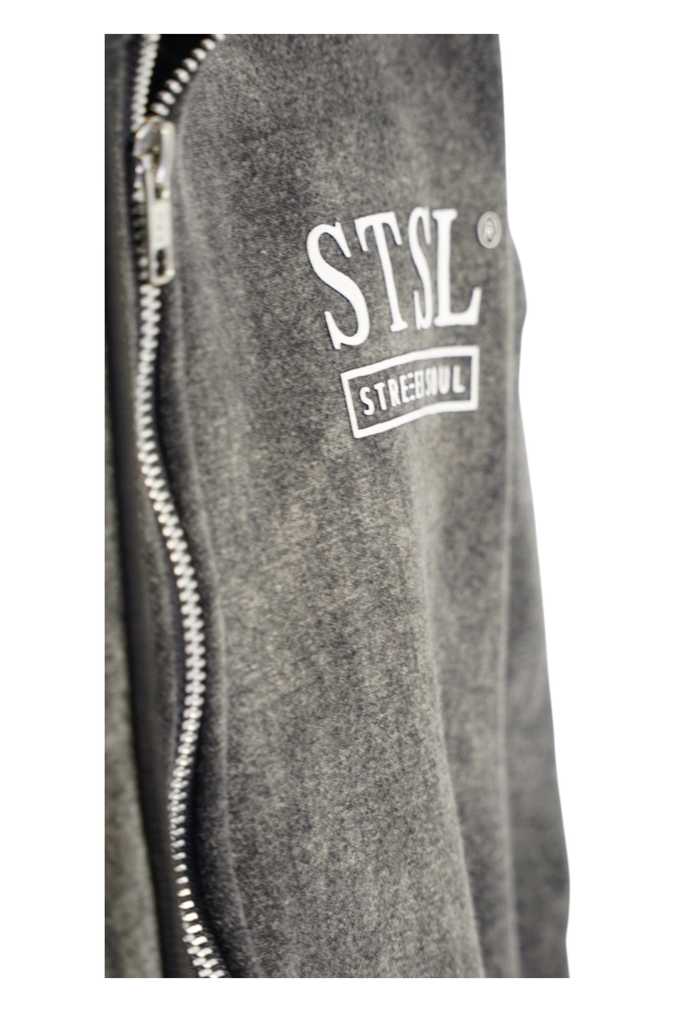 Mikina na zip STSL® „Eternal Skull“ – sepraná černá