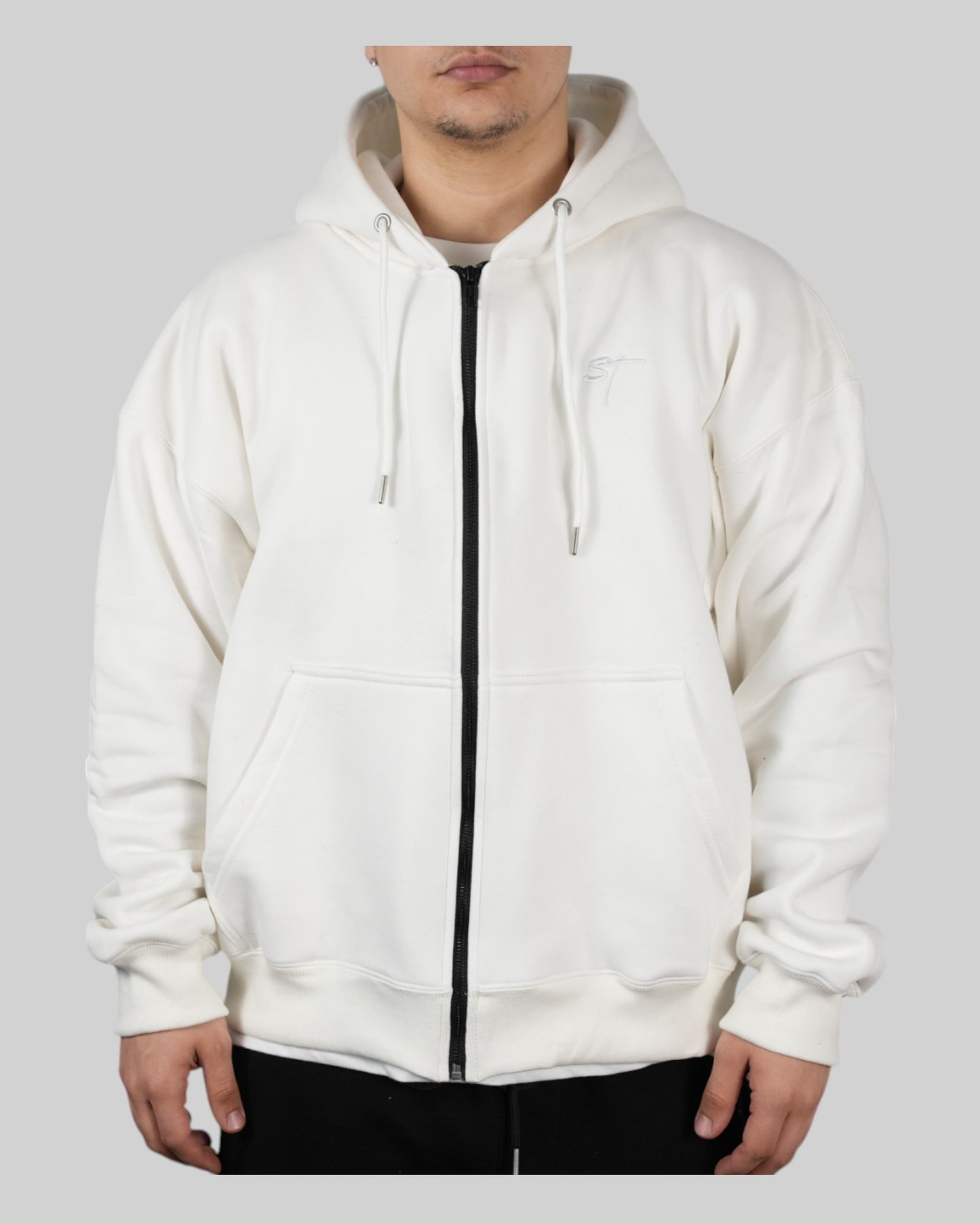STSL Zip Hoodie – White