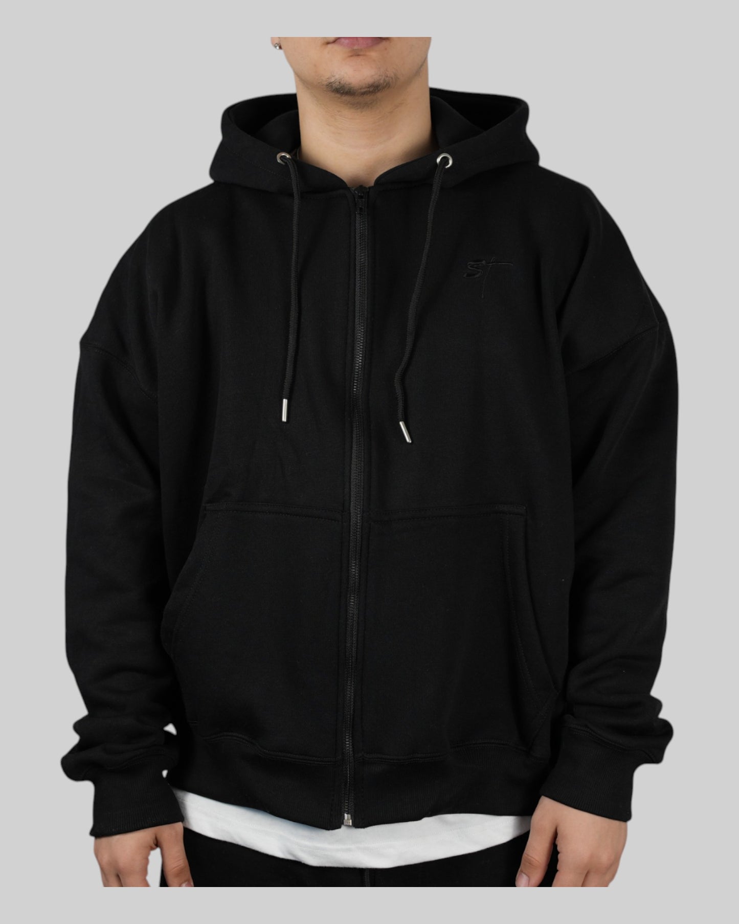 STSL Zip Hoodie – Eternal Black
