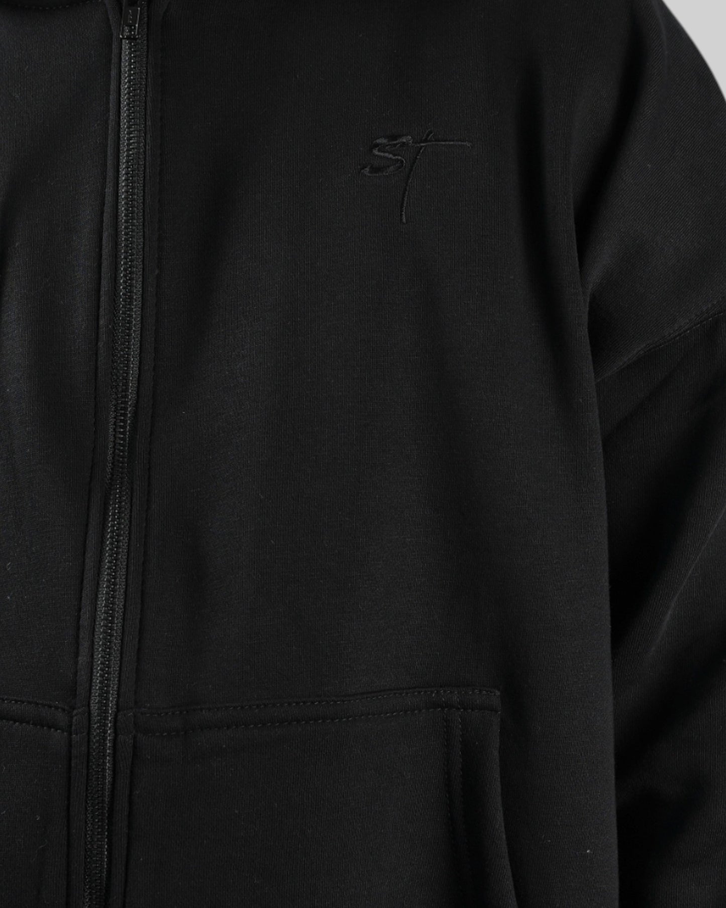 STSL Zip Hoodie – Eternal Black