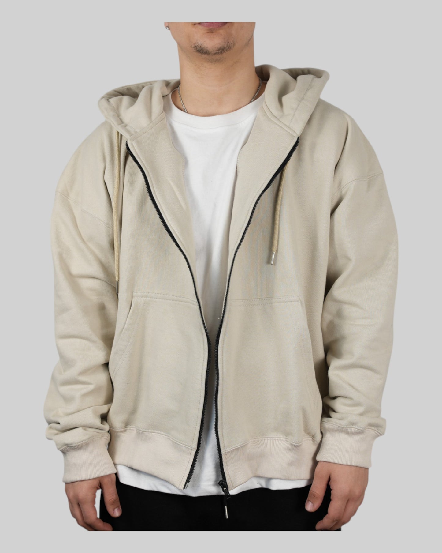 STSL Zip Hoodie – Sand Beige