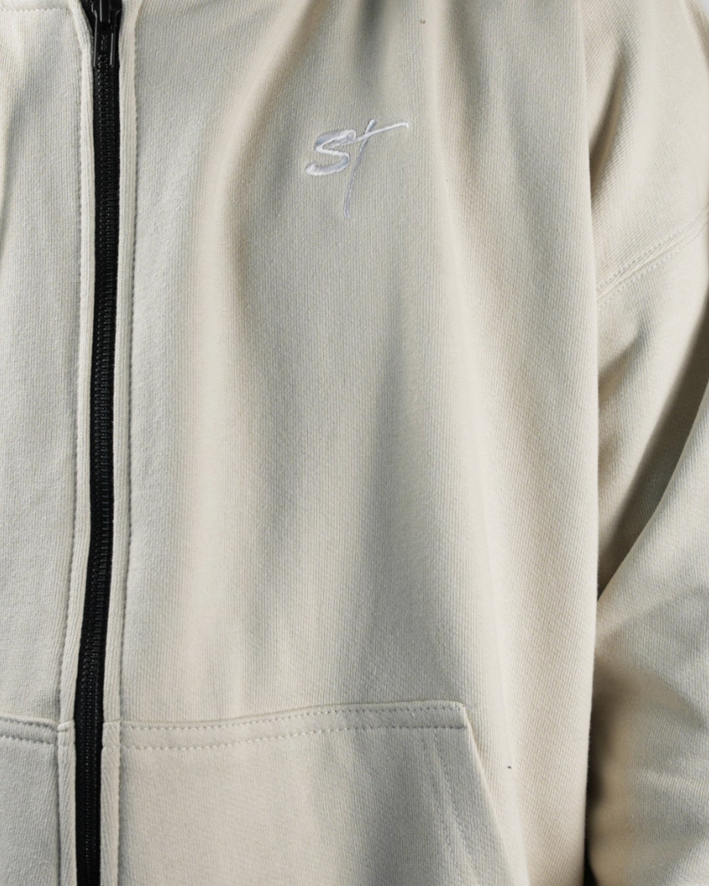 STSL Zip Hoodie – Sand Beige