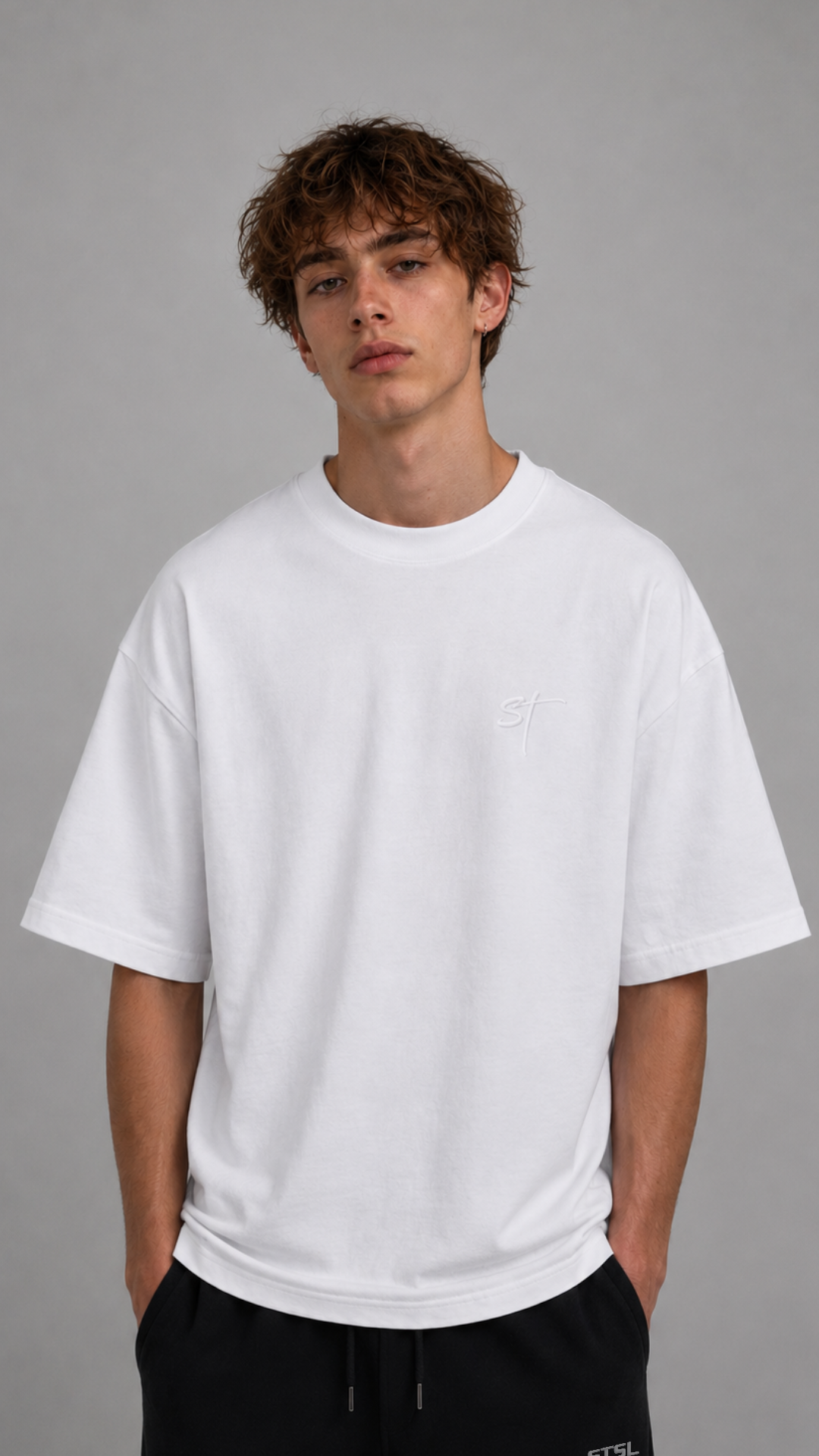 STSL® Heavy Oversize T-Shirt – Pin (220 GSM) - STSL