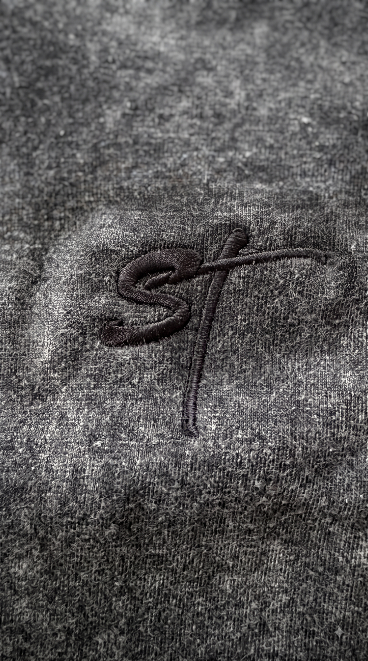 STSL® Heavy Oversize T-Shirt – G-Shirt Washed Black (220 GSM) - STSL