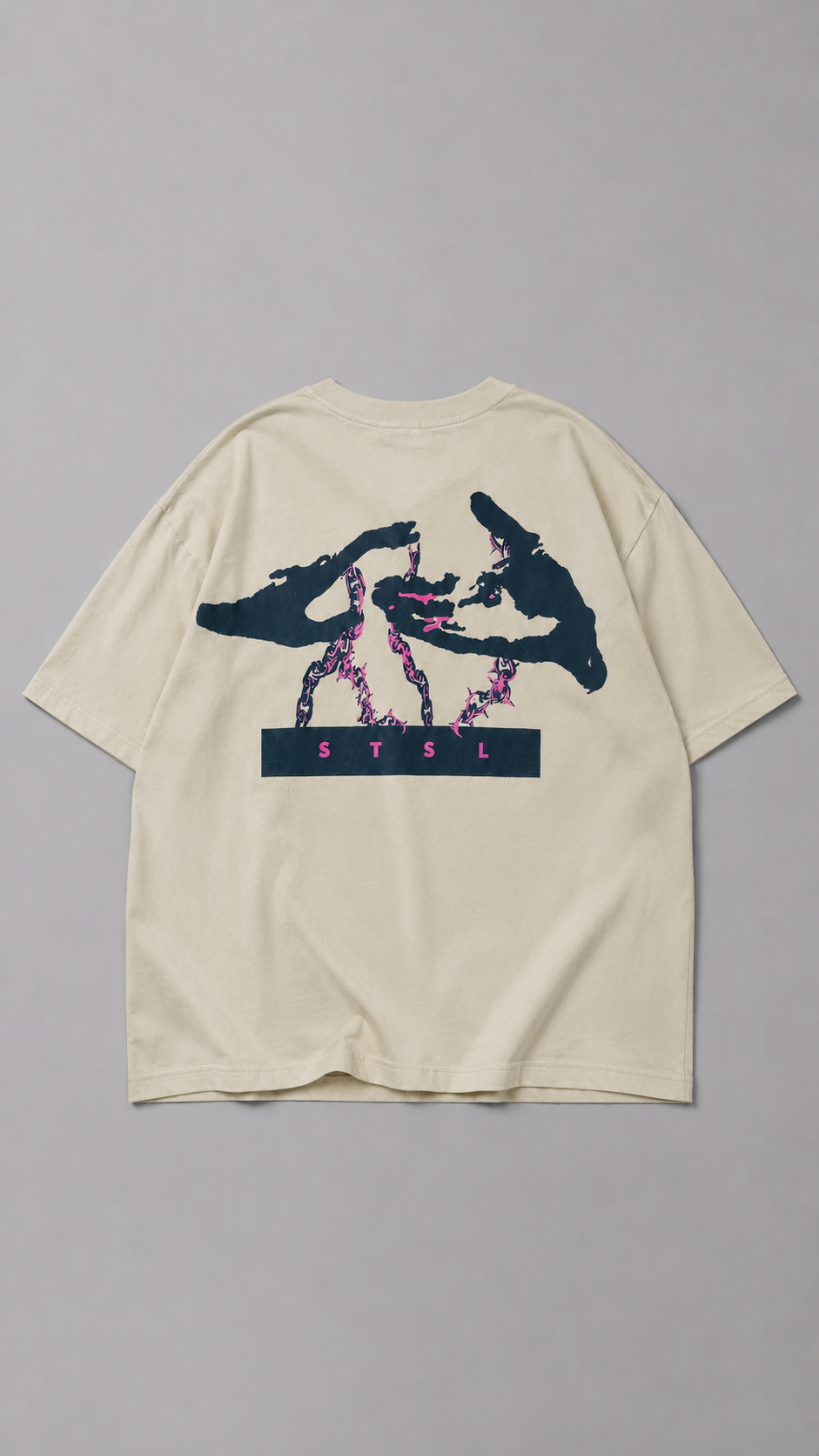 STSL® Heavy Oversize T-Shirt – Chain (220 GSM) - STSL