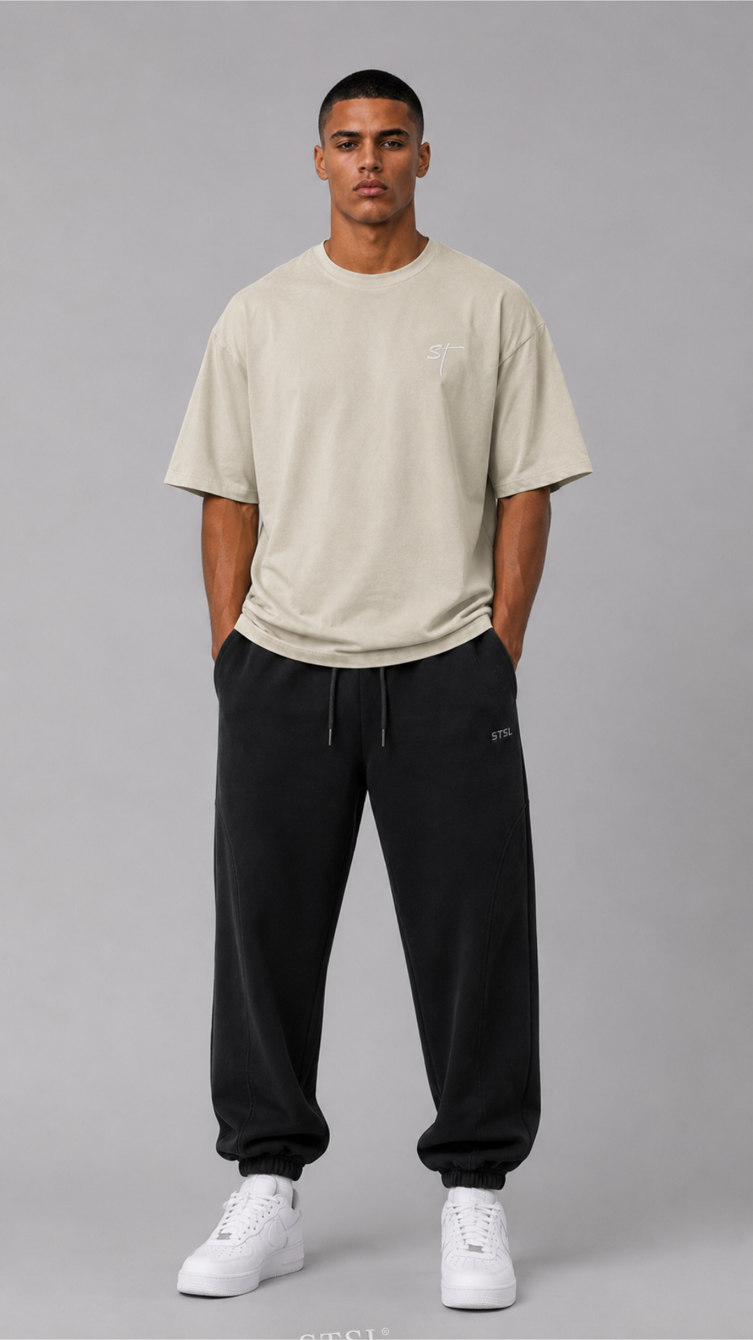 STSL® Heavy Oversize T-Shirt – Chain (220 GSM) - STSL