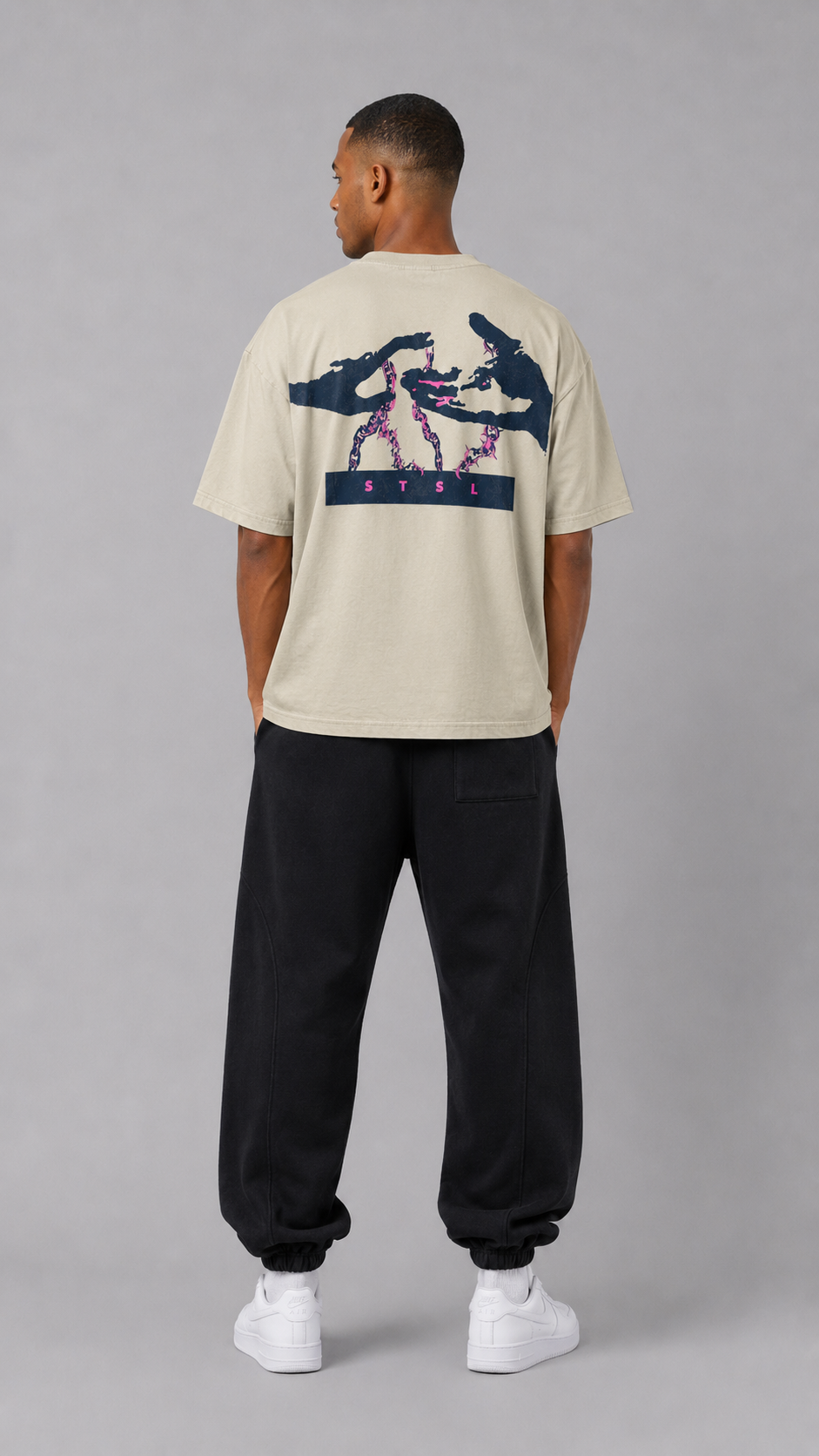 STSL® Heavy Oversize T-Shirt – Chain (220 GSM) - STSL