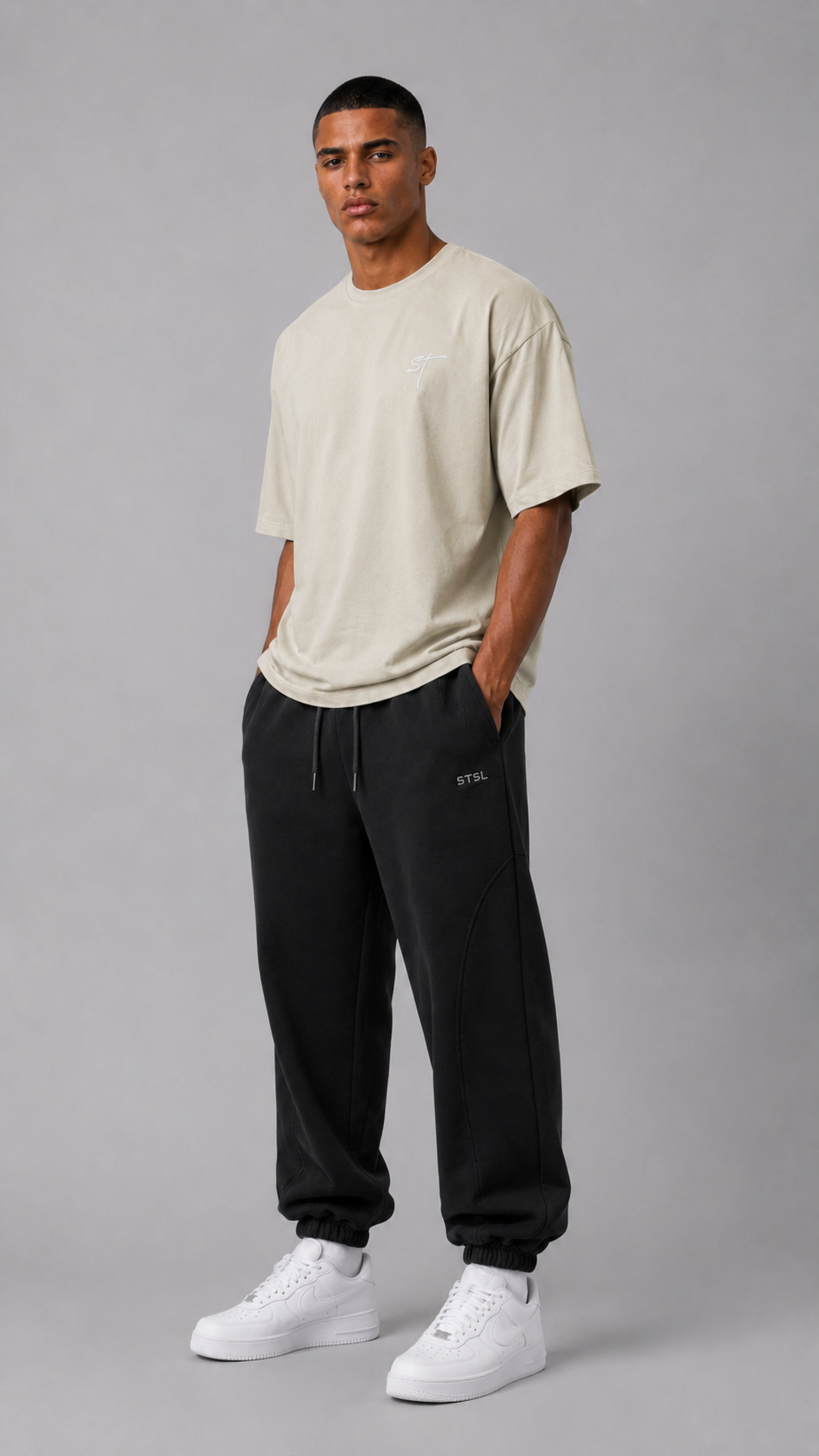STSL® Heavy Oversize T-Shirt – Chain (220 GSM) - STSL