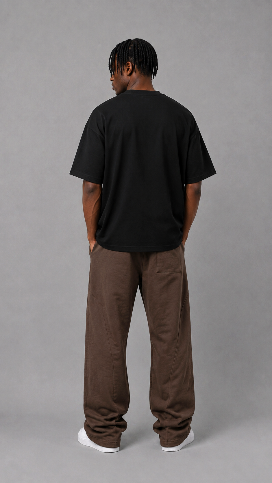 STSL® Heavy Oversize T-Shirt – Pure Black (220 GSM) - STSL