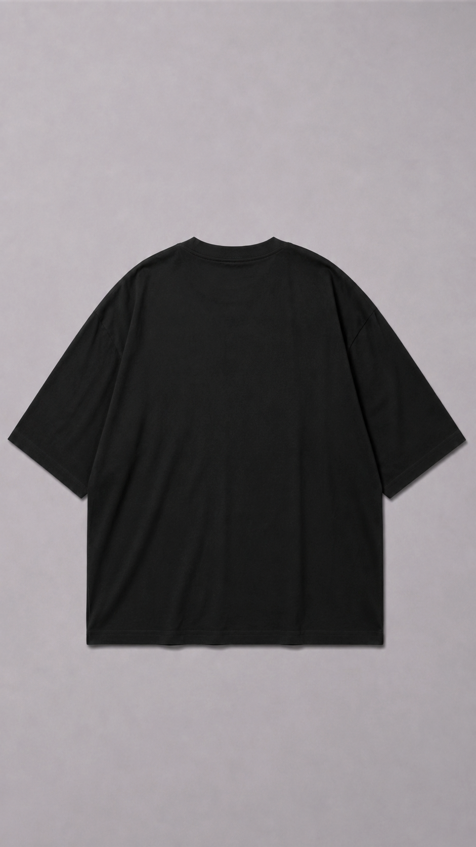 STSL® Heavy Oversize T-Shirt – Pure Black (220 GSM) - STSL