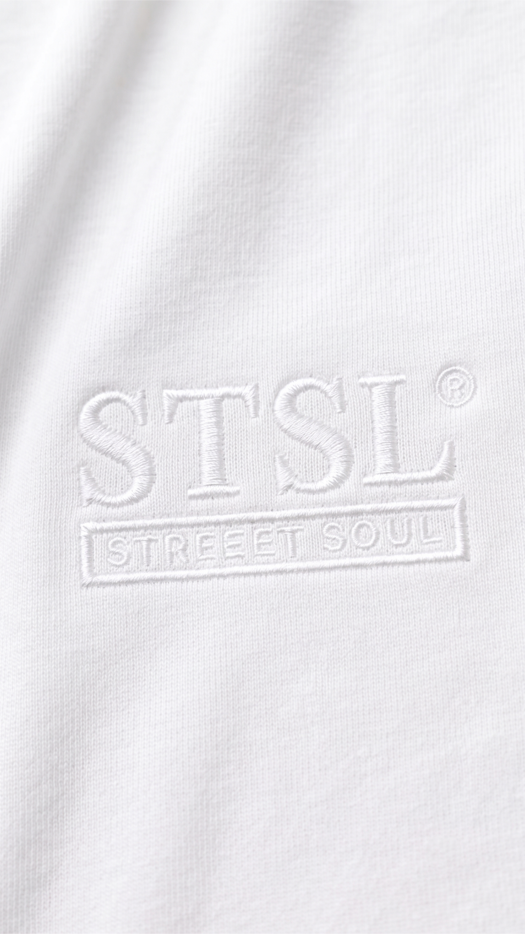 STSL® Heavy Oversize T-Shirt – White Vision (220 GSM) - STSL