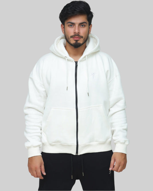 STSL Zip Hoodie – White