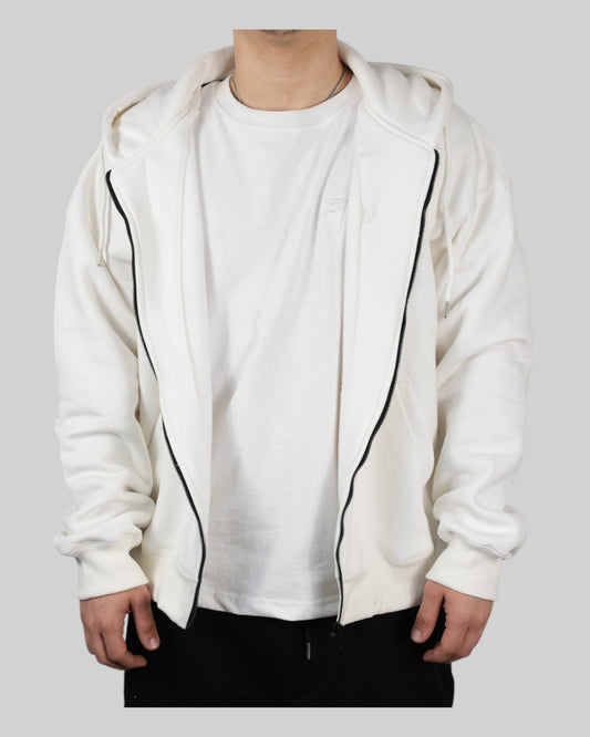 STSL Zip Hoodie – White