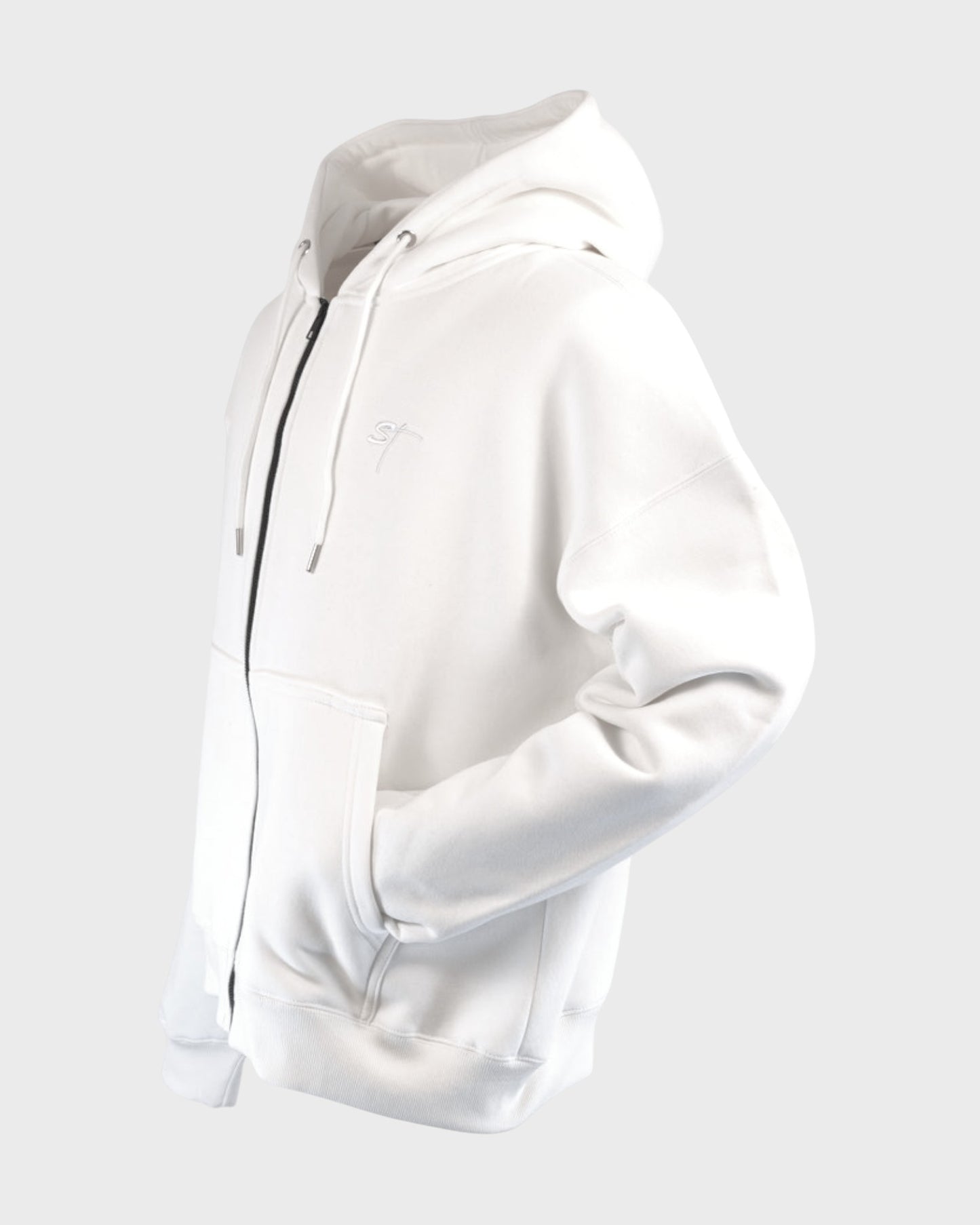 STSL Zip Hoodie – White