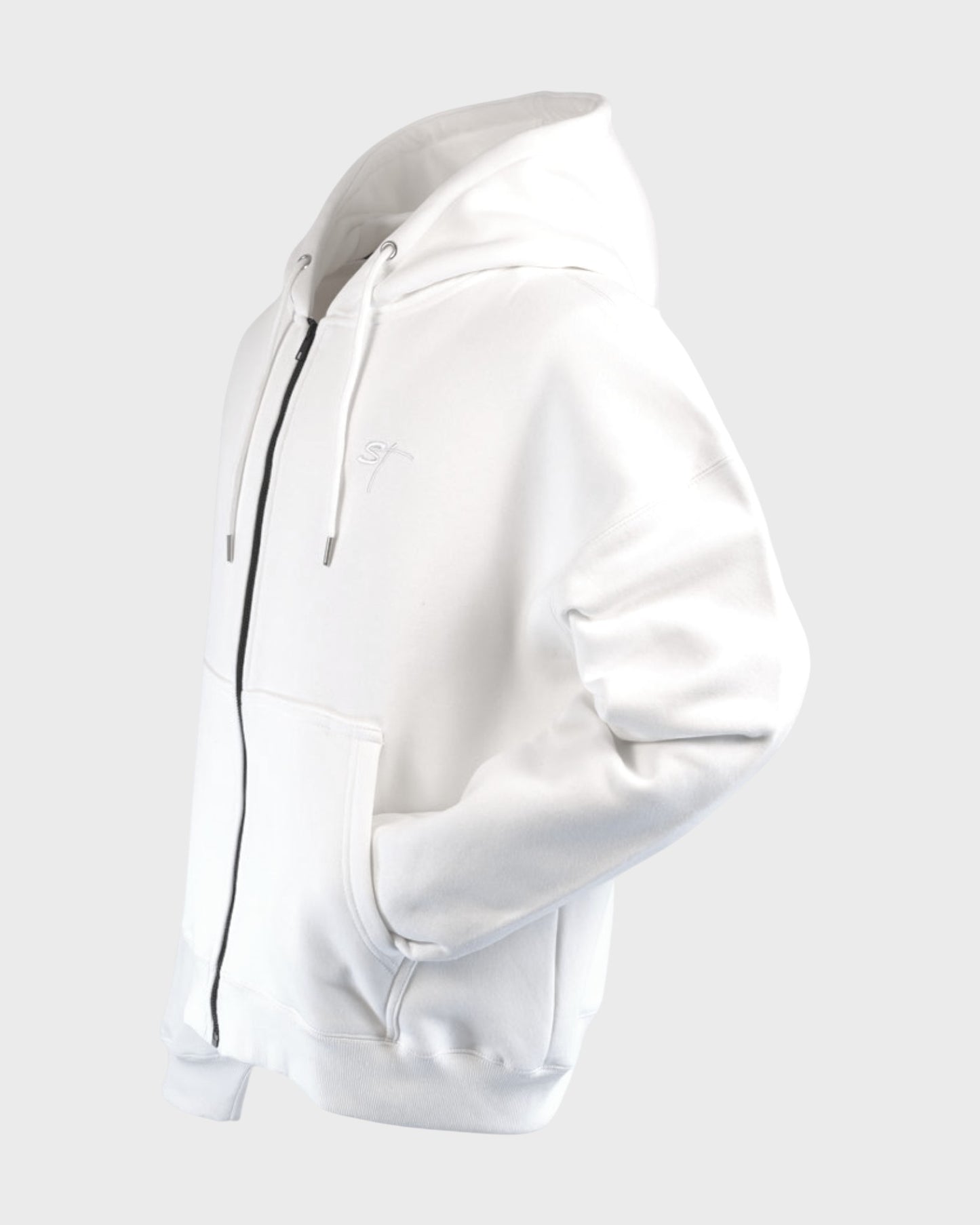STSL Zip Hoodie – White