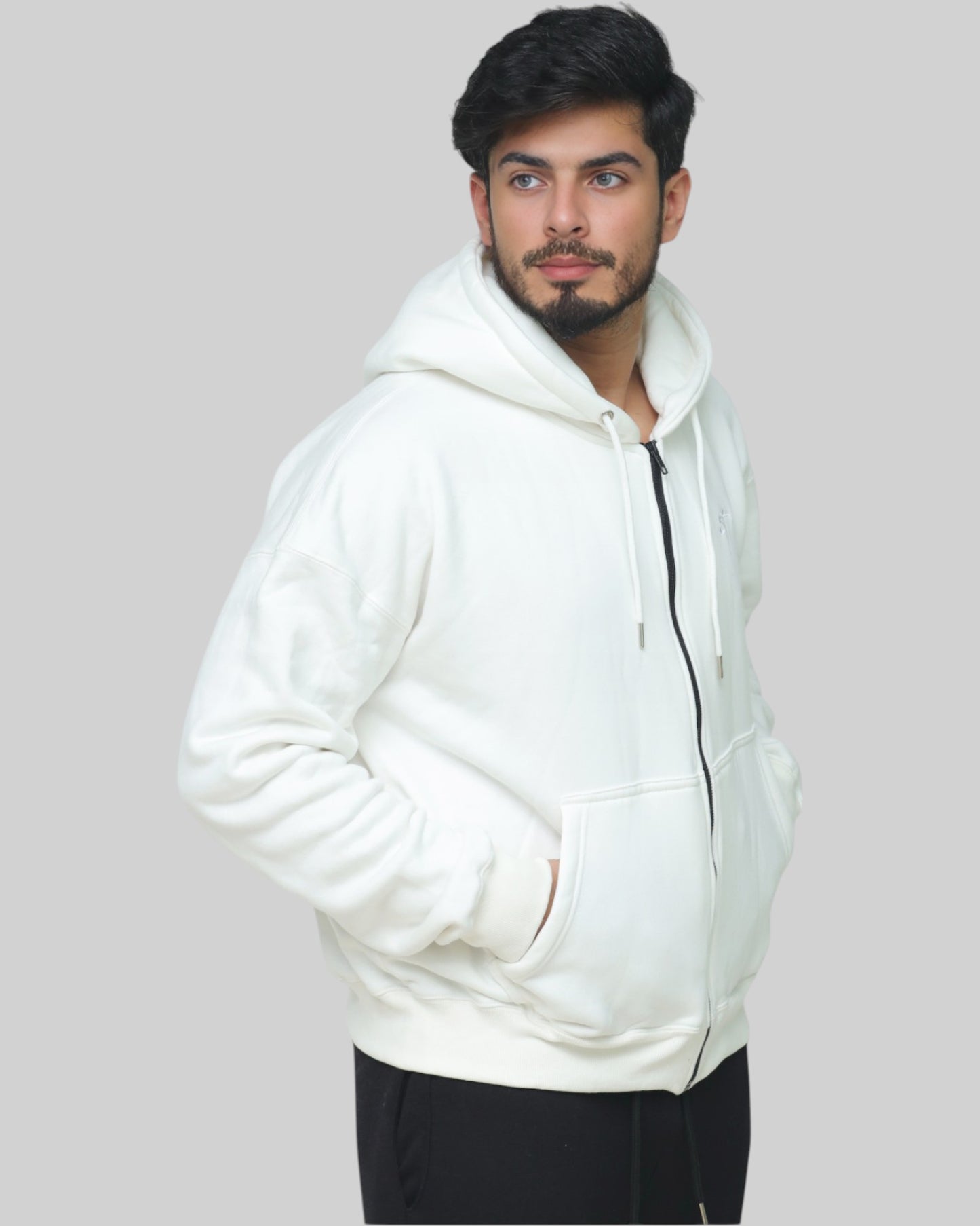 STSL Zip Hoodie – White