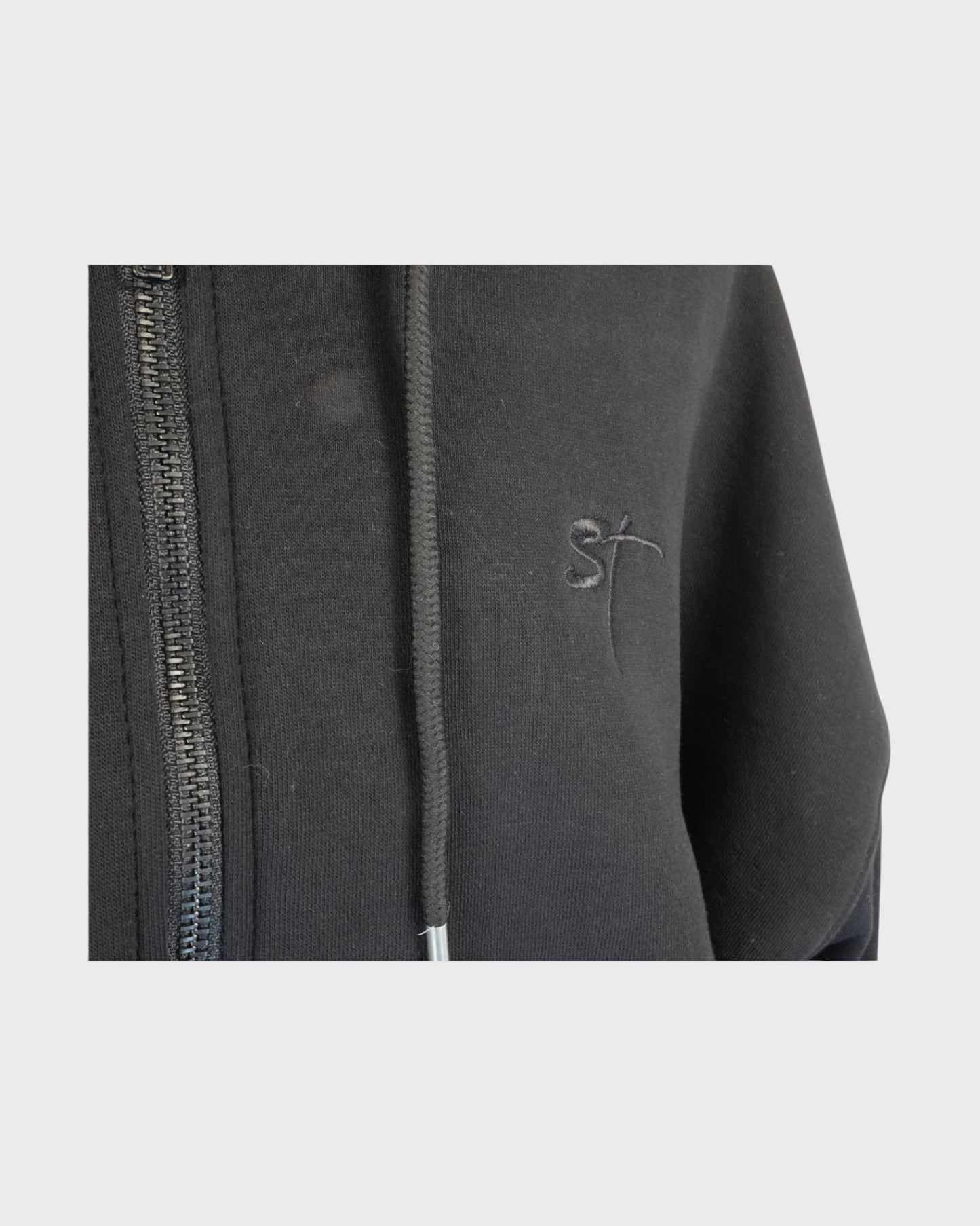 STSL Zip Hoodie – Eternal Black