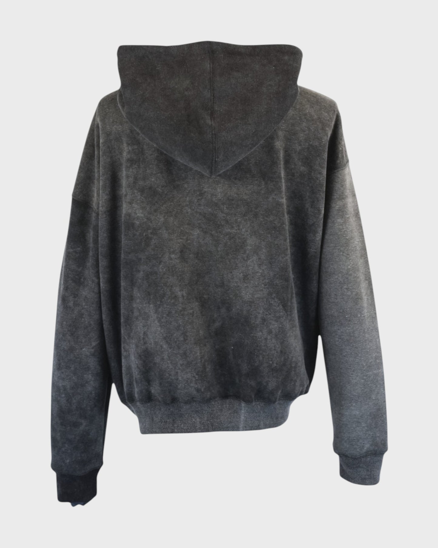 STSL Zip Hoodie – Washed Black