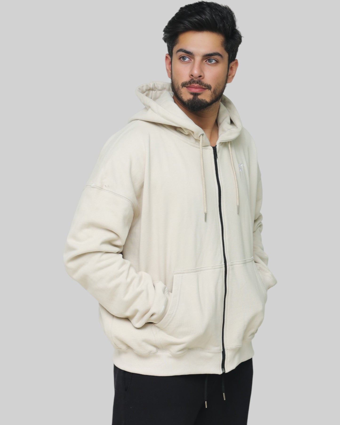 STSL Zip Hoodie – Sand Beige