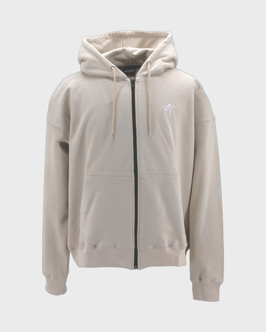 STSL Zip Hoodie – Sand Beige