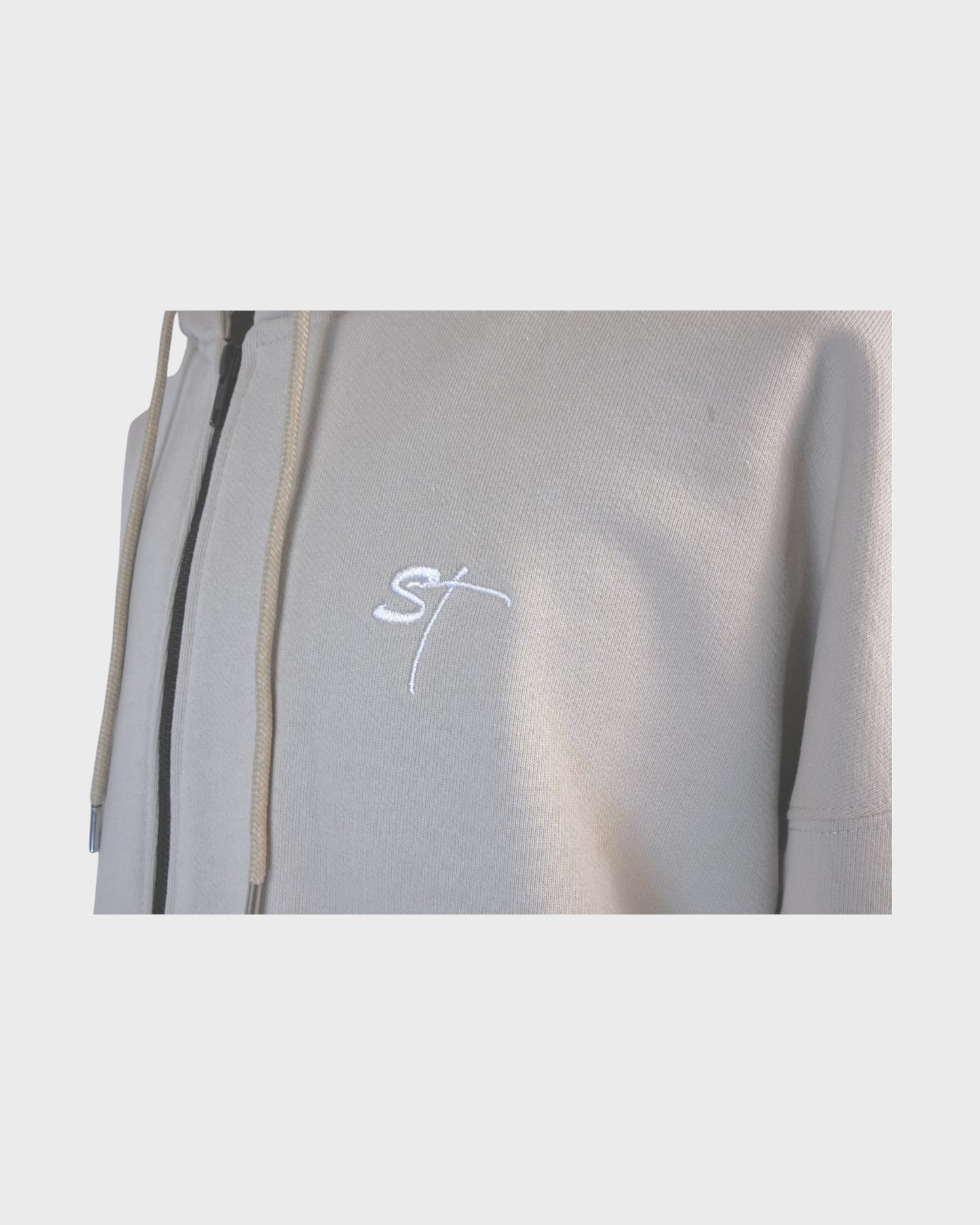 STSL Zip Hoodie – Sand Beige