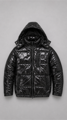 STSL® Sin Turns Gloss Puffer Jacket – Black Edition - STSL