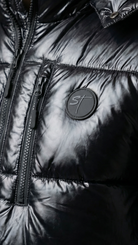 STSL® Sin Turns Gloss Puffer Jacket – Black Edition - STSL