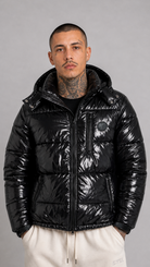 STSL® Sin Turns Gloss Puffer Jacket – Black Edition - STSL