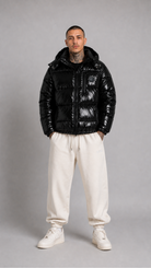 STSL® Sin Turns Gloss Puffer Jacket – Black Edition - STSL