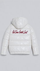 STSL® Sin Turns Gloss Puffer Jacket – White Edition - STSL