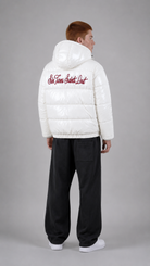 STSL® Sin Turns Gloss Puffer Jacket – White Edition - STSL