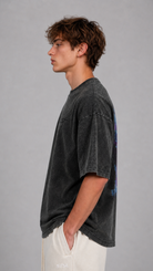 STSL® Heavy Oversize T-Shirt – G-Shirt Washed Black (220 GSM) - STSL