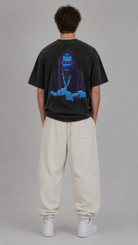 STSL® Heavy Oversize T-Shirt – G-Shirt Washed Black (220 GSM) - STSL