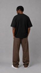 STSL® Heavy Oversize T-Shirt – Pure Black (220 GSM) - STSL