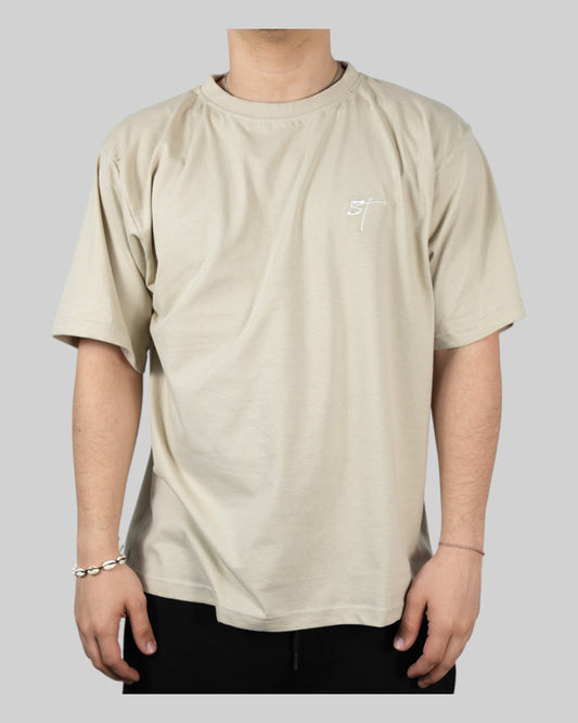 T-Shirt "Dust Plain" – Sand 220 GSM