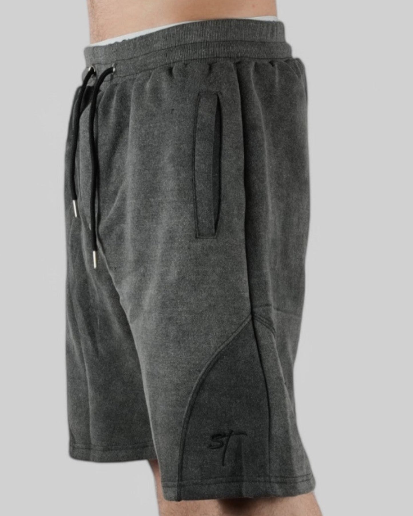 Kraťasy STSL Heavy Washed – tmavě šedé