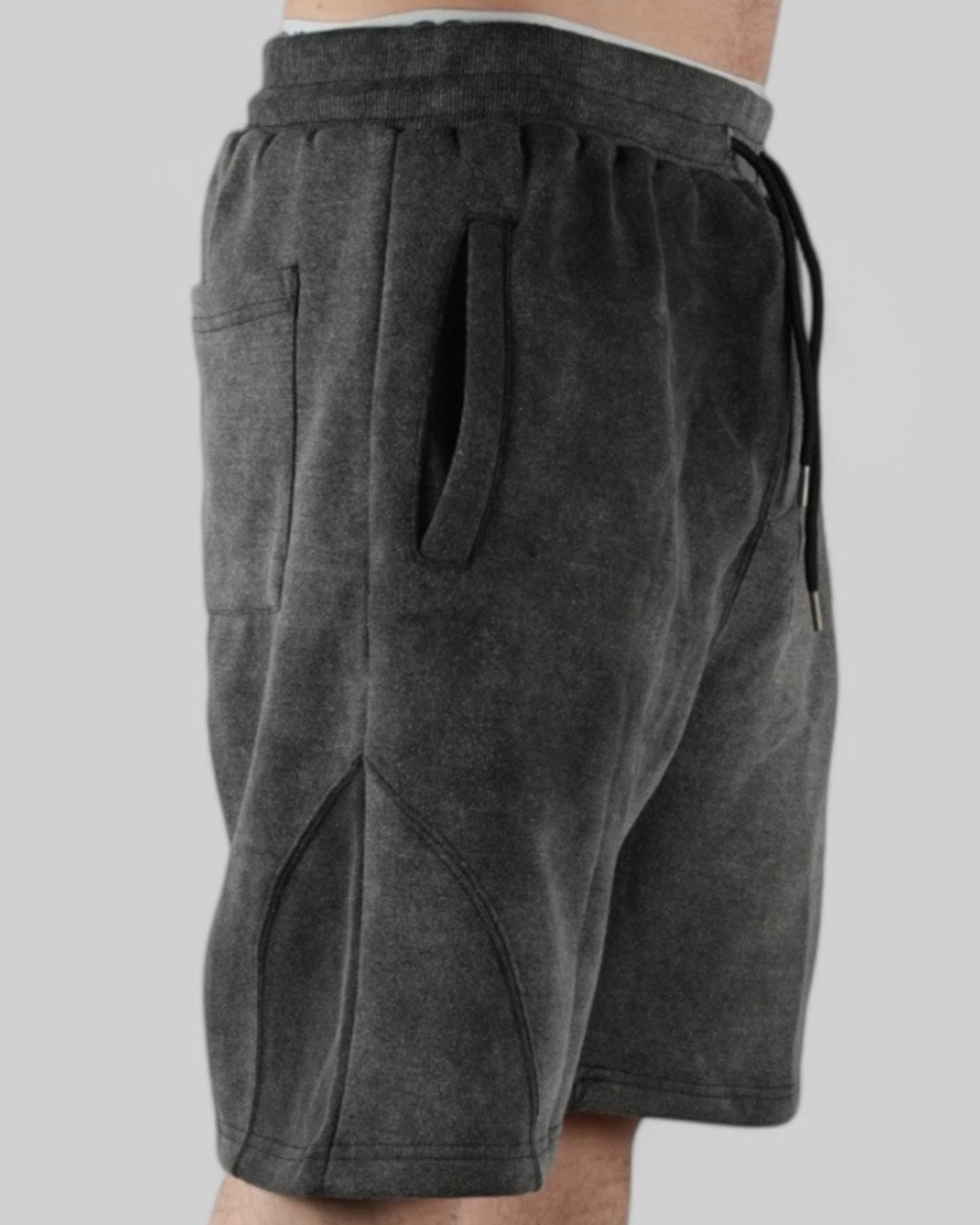 Kraťasy STSL Heavy Washed – tmavě šedé
