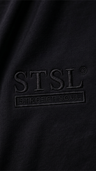 STSL® Heavy Oversize T-Shirt – Black Vision (220 GSM) - STSL