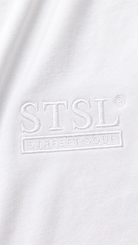 STSL® Heavy Oversize T-Shirt – White Vision (220 GSM) - STSL